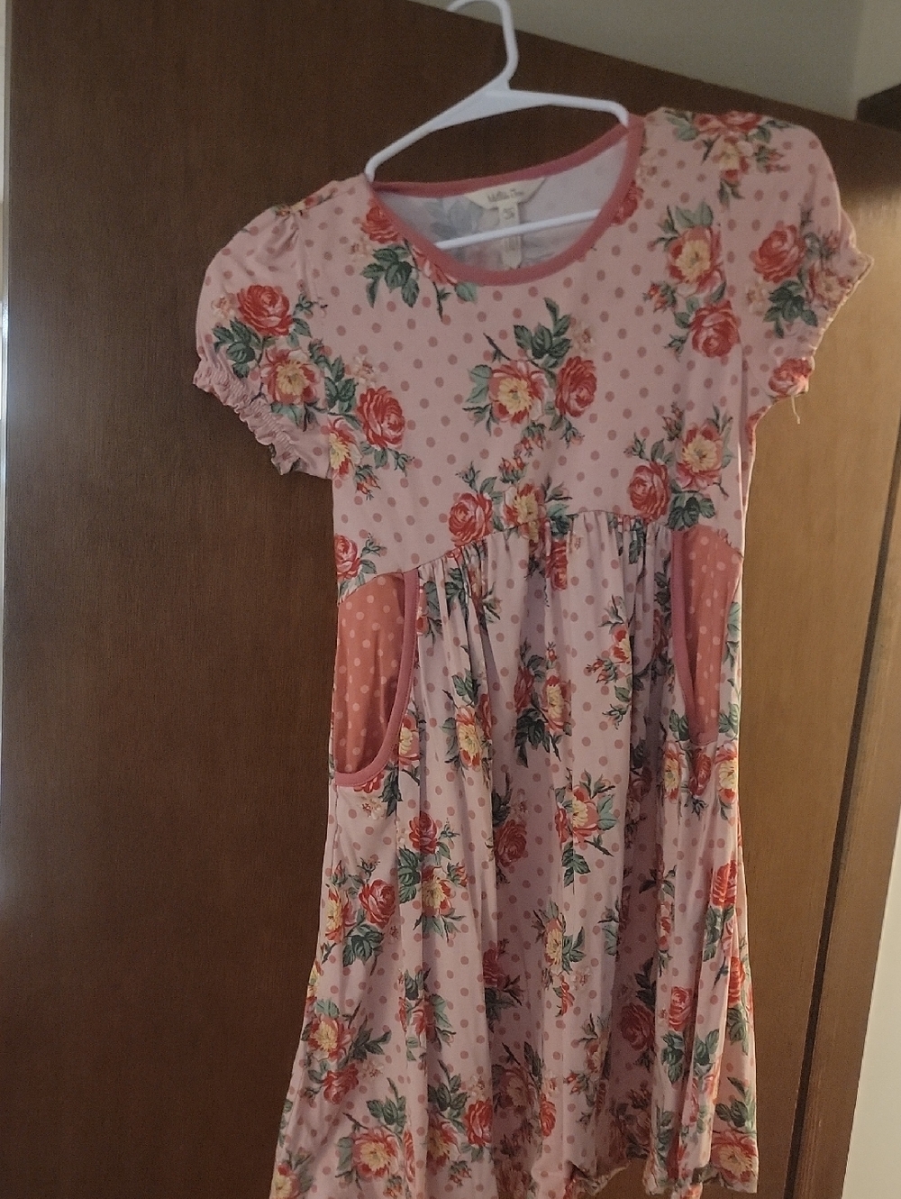 Matilda Jane Pink Floral Dot Pocket Dress